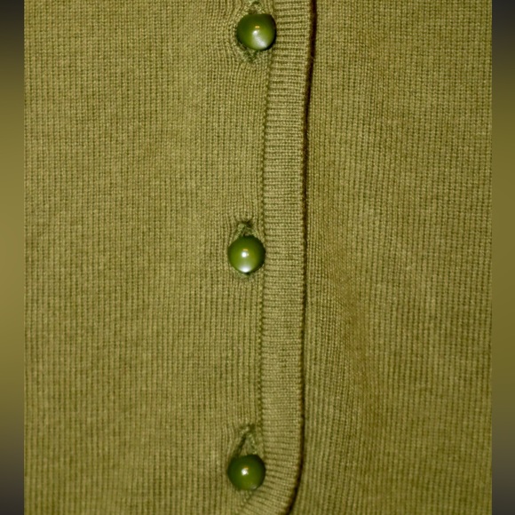 Mercer Street Studio Green Button Down Cardigan Top Size Small - Picture 4 of 15
